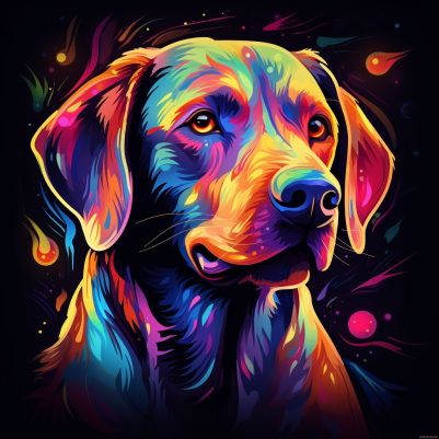 Kind Abstract Labrador