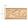 Large Sicilian Frieze (Repeats 15 1/2), 5 1/4''w x 13/16''d x 8' length, Resin is priced per 8' length Carved Mouldings White River Hardwoods Maple
