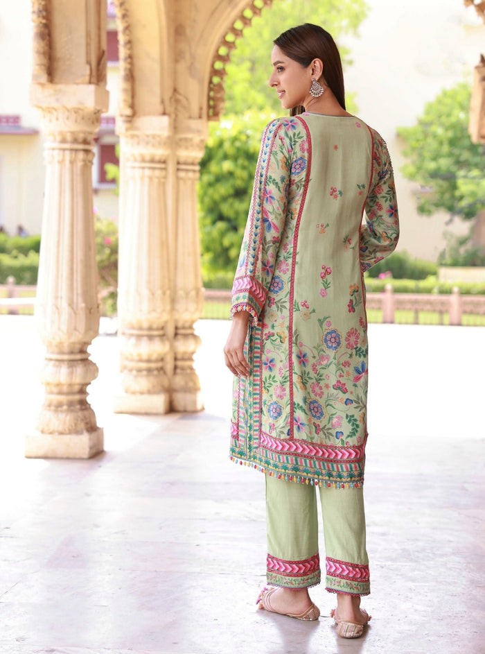 Lelita Lawn Green Kurta Set