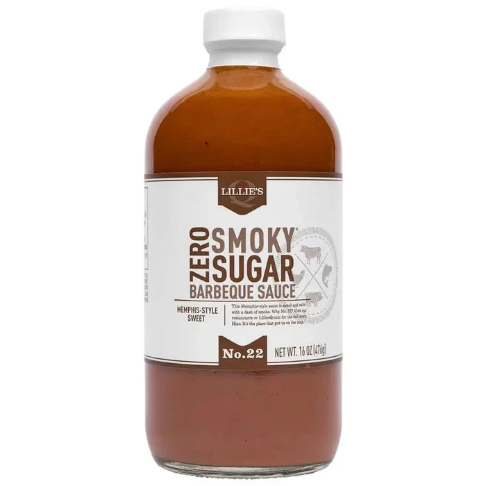 Lillie's Q Zero Sugar Smoky Barbecue Sauce, 16oz Condiments & Sauces 12041973