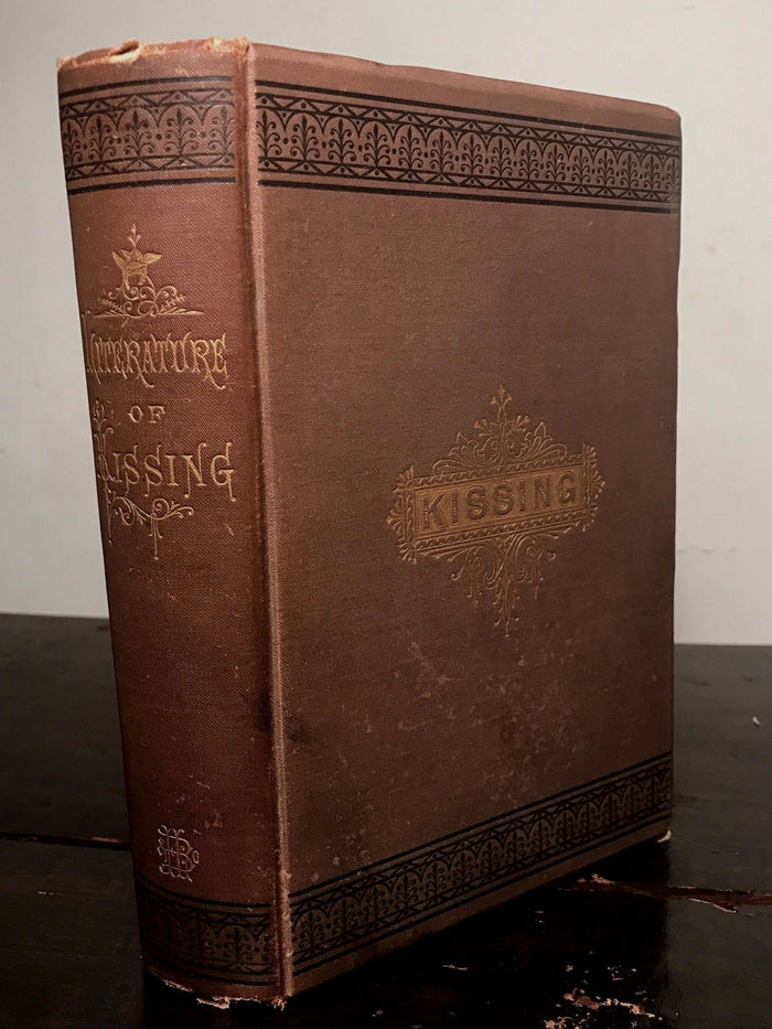 LITERATURE OF KISSING, Dr. C.C. Bombaugh, 1st/1st 1876, HISTORY POETRY FICTION
