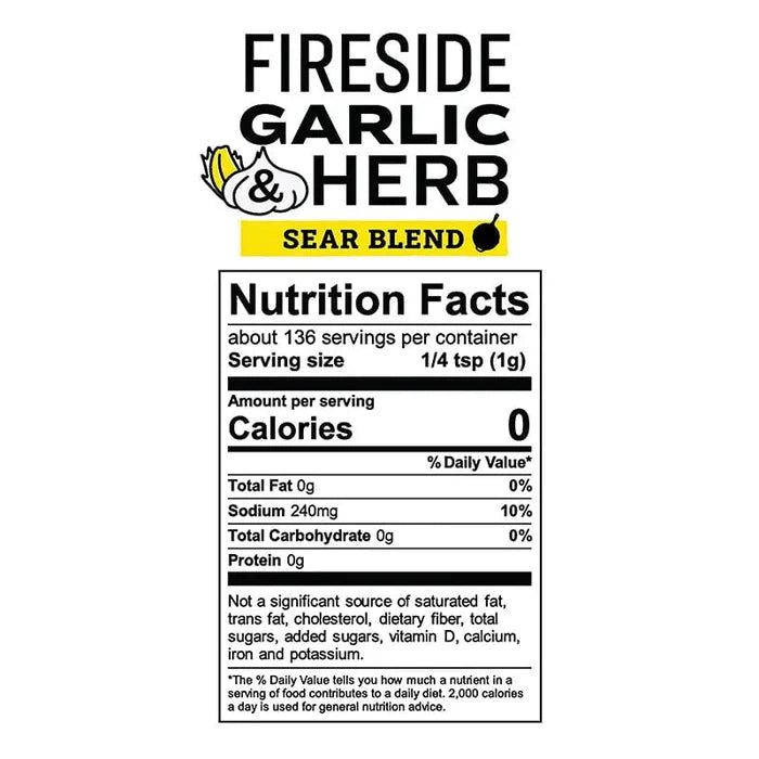 Lodge Fireside Garlic & Herb Sear Blend Seasoning Seasonings & Spices 12044291