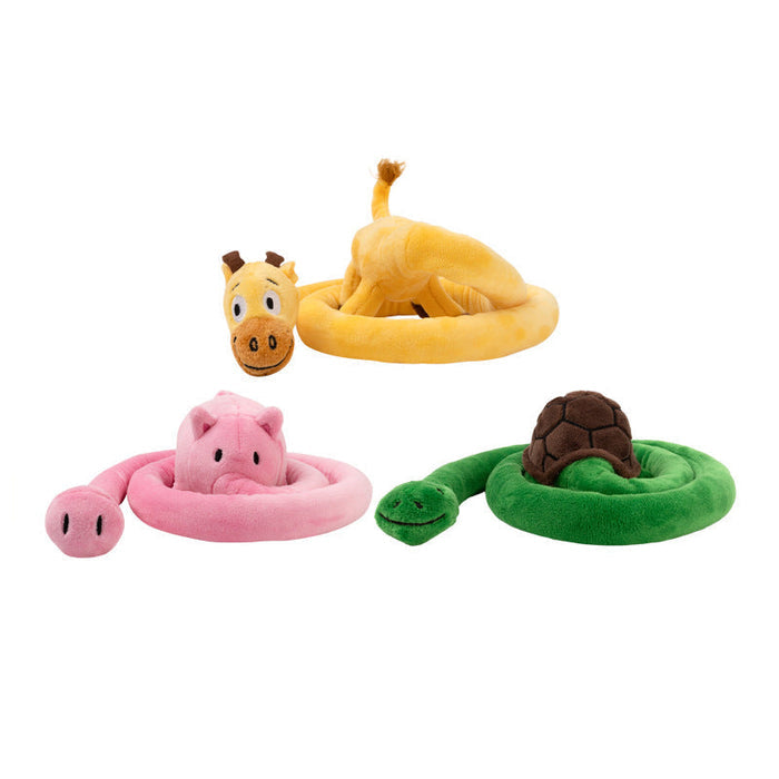 Long Plush Squeaky Dog Toy – Durable Interactive Tug-of-War Chew Toy Fursera