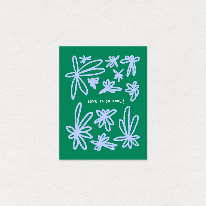 Green card with love is so cool on it