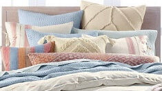 Lucky Brand Baja Stripe Cotton 230-Thread Count Standard Pillowcase, Set of 2