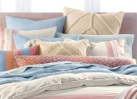 Lucky Brand Baja woven European Sham,Tan.