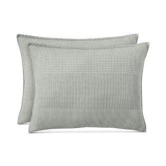 Lucky Brand Waffle Stripe 3-Pc Full/Queen Duvet Cover Set, Medium Gray