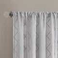 Madison Park Irina Diamond Sheer Window Panel Grey 50”x95” - Machann.com