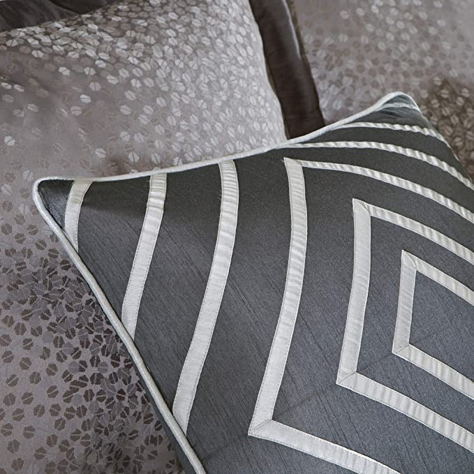 Madison Park Quinn 6-Pc. Full/Queen Duvet Cover Set ,Grey