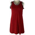 Maggie Red with Houndstooth Dress