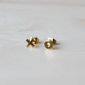 MAIVE - X and O Studs: Gold