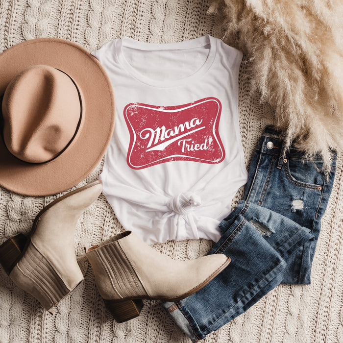 Mama Tried Bella Canvas Muscle Tank Top - Trendznmore