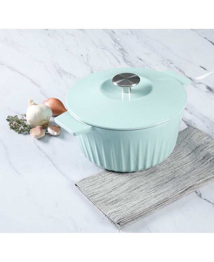 Martha Stewart Collection 5-Qt. Enameled Cast iron Dutch Oven