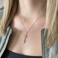 Medium Fleur de Lis and Pointer Pendant