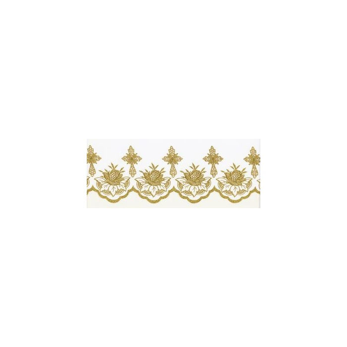 MET. GOLD EMBROIDERED 100% POLY