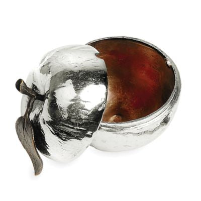 Michael Aram Gold or Nickel Plated Apple Honey Pot
