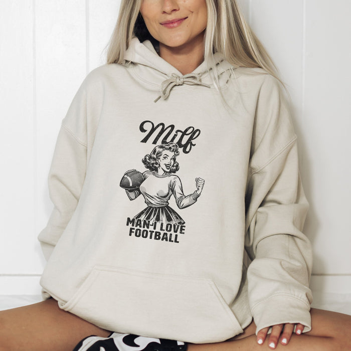 Milf - Man I Love Football Graphic Hoodie - Trendznmore