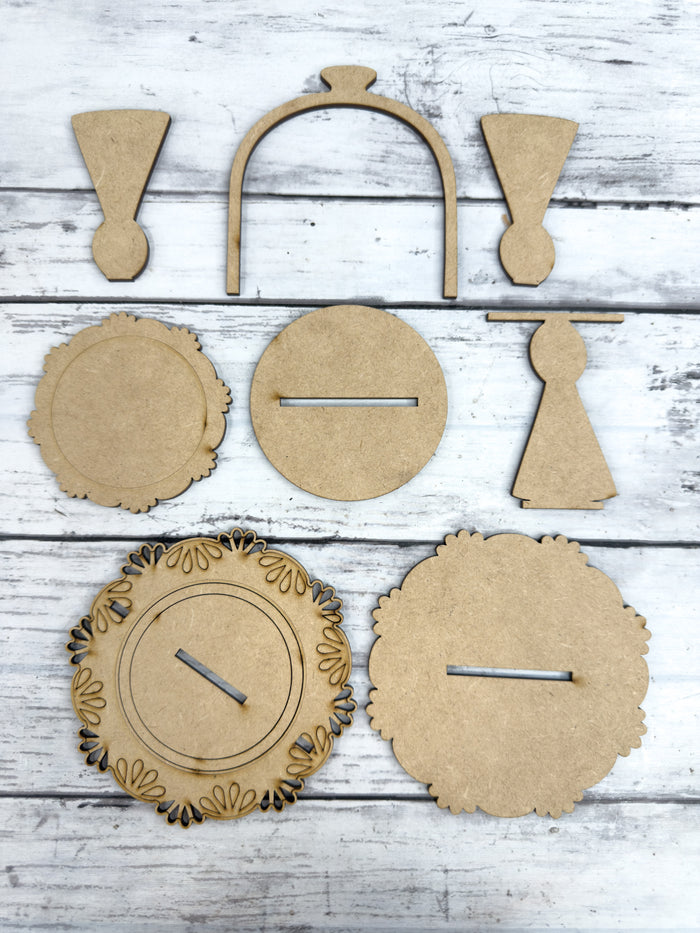 Mini Cloche Cake Display Interchangeable Base DIY Kit