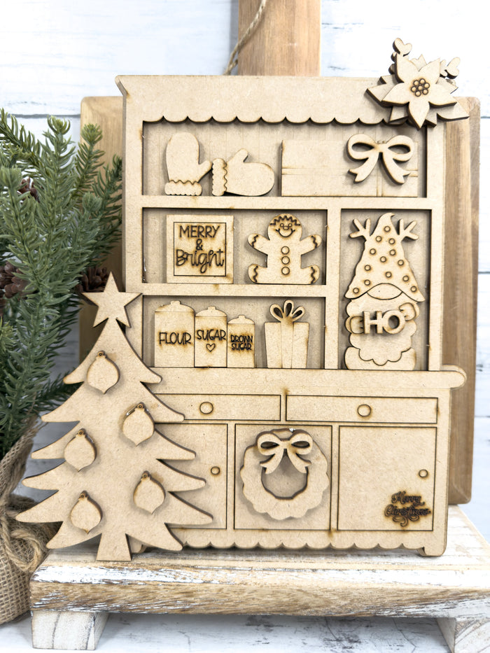 Mini Gnome Christmas Tree Hutch DIY Craft Kit