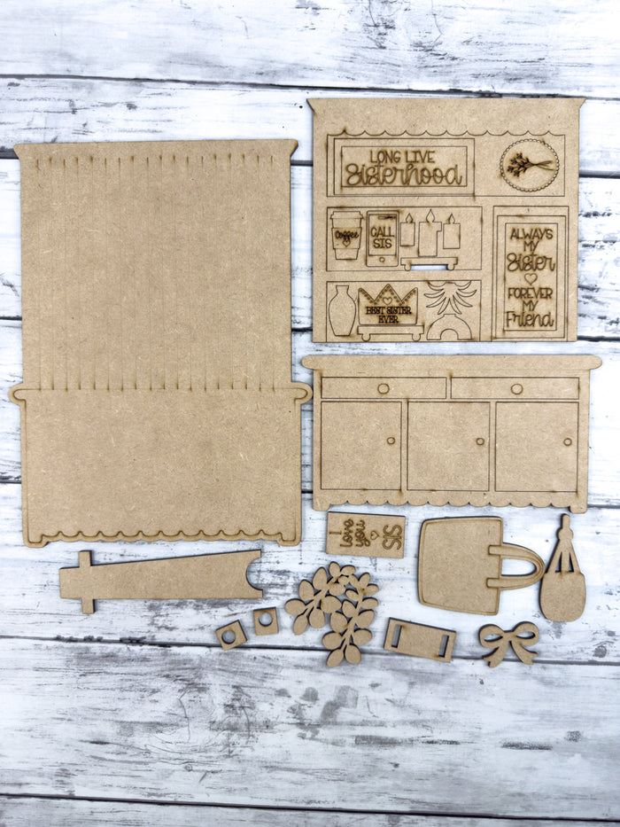 Mini Sisters Hutch DIY Craft Kit