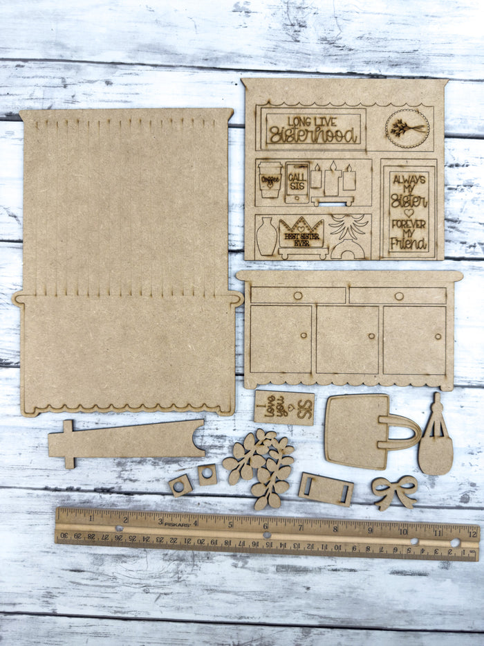 Mini Sisters Hutch DIY Craft Kit