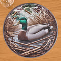 Nicolette Mayer Round Vinyl Placemat, Woodland Duck