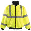 Occunomix LUX-ETJBJ-Y4X Fleece Bomber Jacket, Yellow
