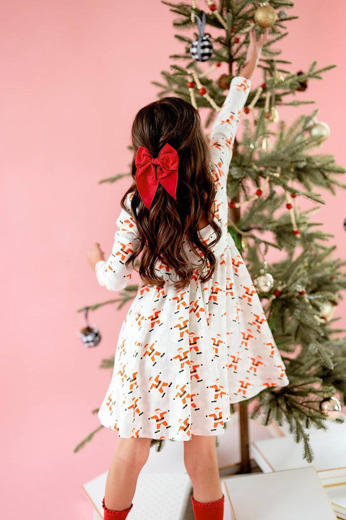 Ollie Jay - Gwendolyn Dress in Santa Angels | Pocket Twirl Dress: 12/18 mo