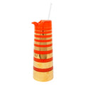Vintage Orange and Gold Stripe Cocktail Pitcher and Stirrer | The Hour Shop
