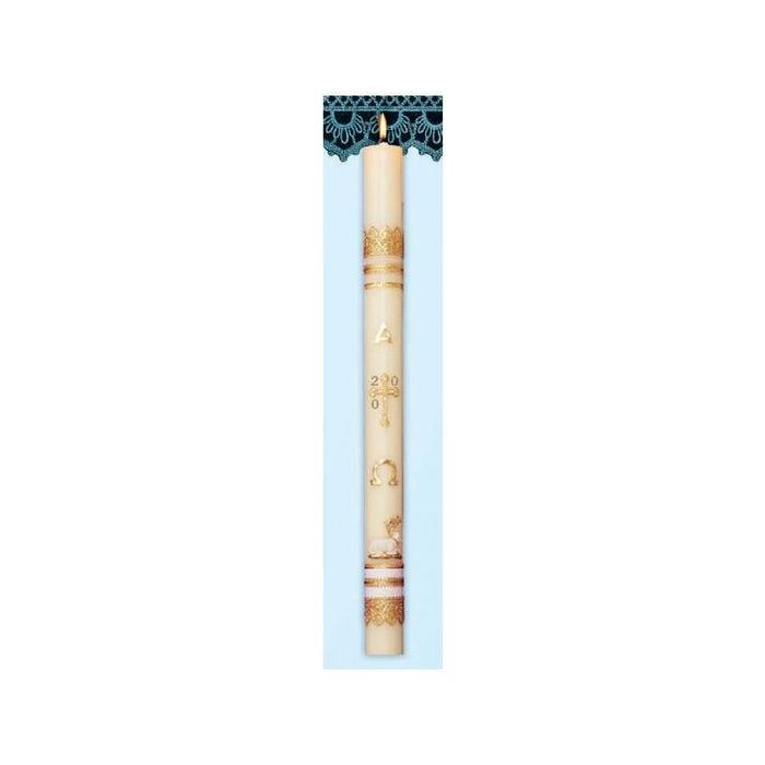 Ornamented Paschal and Side Candles