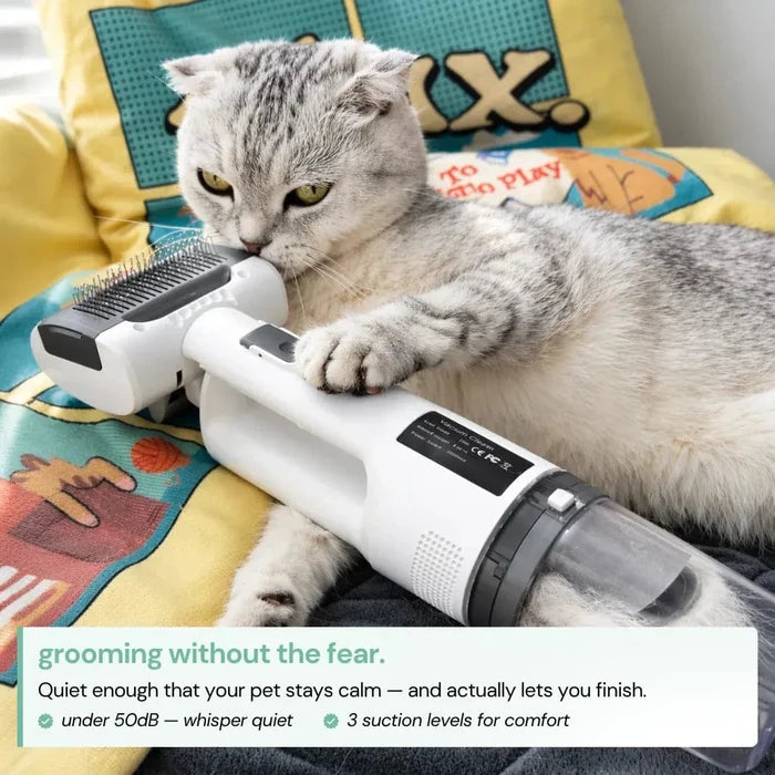 Pet Grooming Vacuum Brush