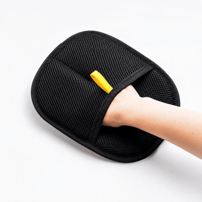 Pet Hair Removal Glove with Dual-Sided Electrostatic Bristles