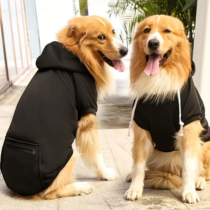 Pet Hoodie – Soft Fleece Dog Clothes with Hood & Pocket