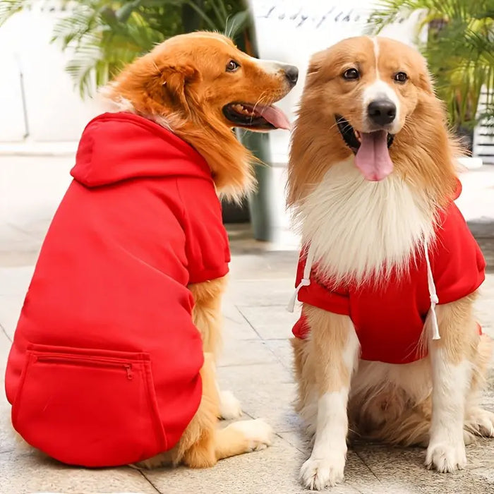 Pet Hoodie – Soft Fleece Dog Clothes with Hood & Pocket
