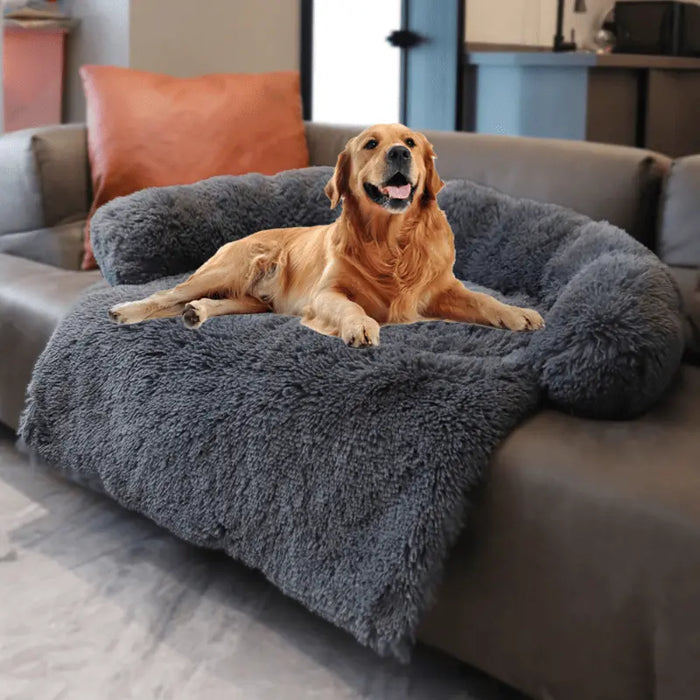 Pet Sofa Bed – Soft Plush Cushion & Blanket for Dogs & Cats