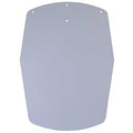 A gray, flat, vinyl shield with smooth edges and three small holes complements the Petmate Barnhome III Door by Petmate for a seamless fit.
