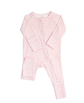 Pink Gingham Romper