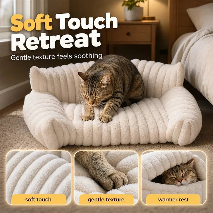 Plush Sofa Pet Bed for Cats & Dogs Fursera