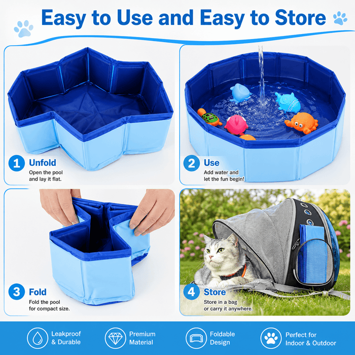 Portable PVC Bath Pool & Interactive Water Play Pool Fursera