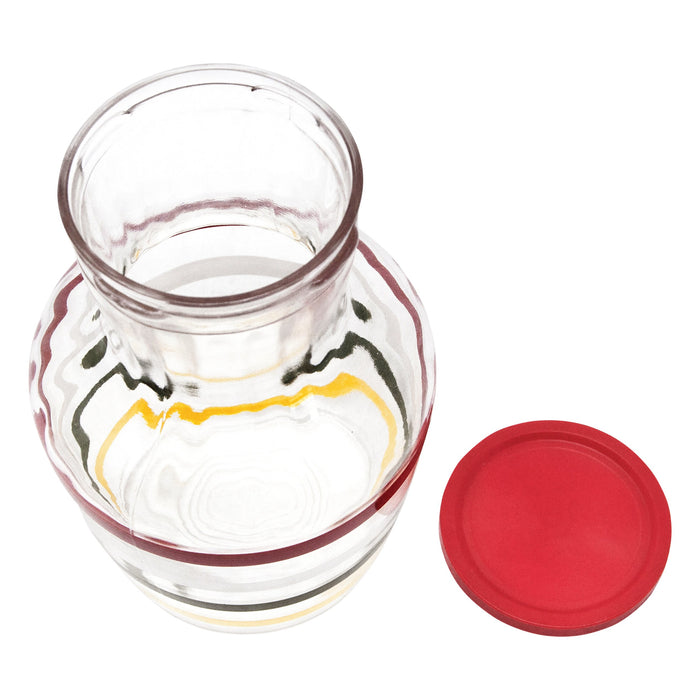 Vintage Red Lid Striped Decanter Top | The Hour Shop