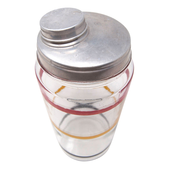 Vintage Red Yellow Black Ring Cocktail Shaker Top | The Hour Shop
