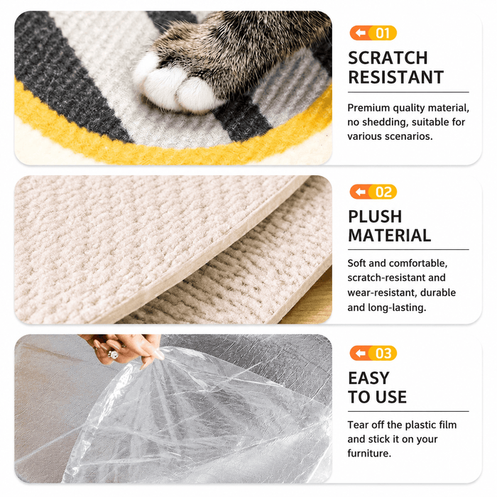 Removable Cat Scratching Pad Sticker Fursera