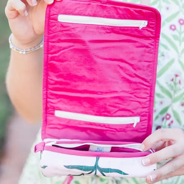 Rose D’Iris Luxe Quilted Jewelry Roll