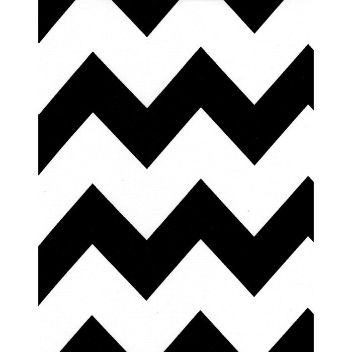 freckled sage chevron black oilcloth swatch