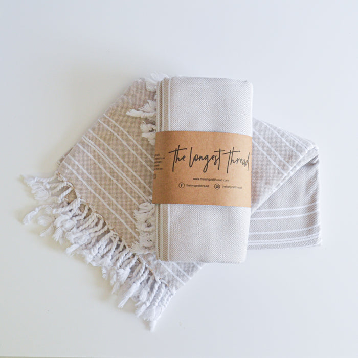 Saltwater Gray Turkish Towel