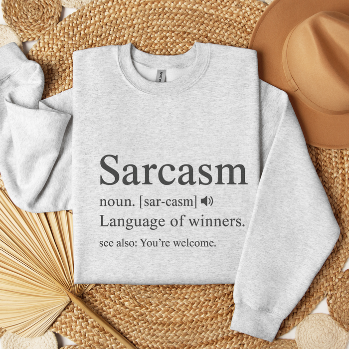 Sarcasm Defined Crewneck Sweatshirt
