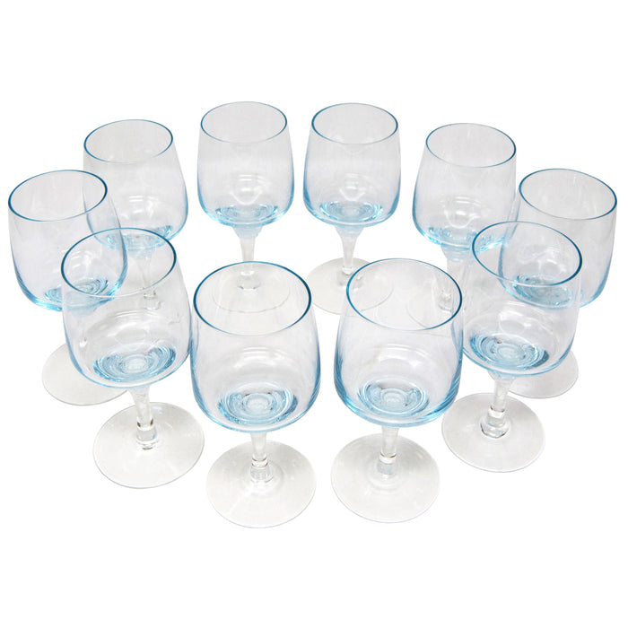 Vintage Sasaki Azure Blue Sherry Glasses Top | The Hour Shop
