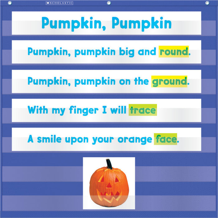 Scholastic Mini Pocket Chart, Blue (SC 530159)
