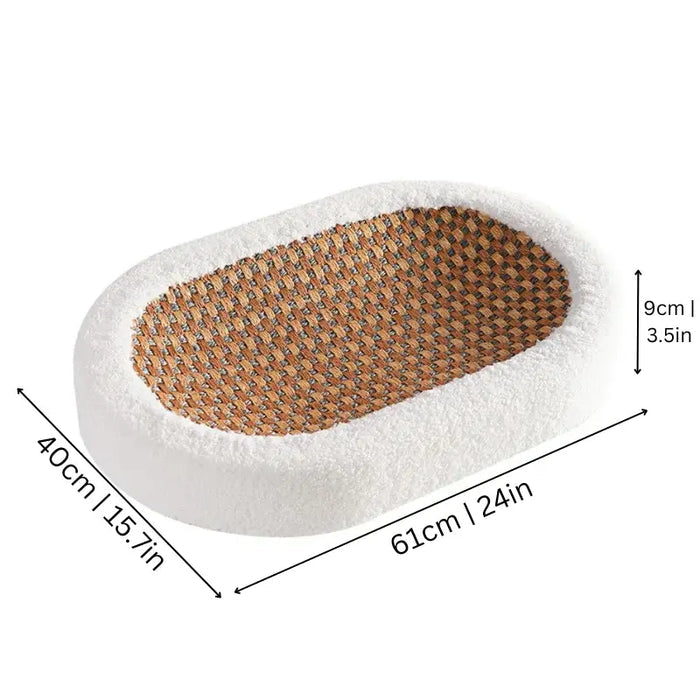 Scratch Lounge – Soft Plush Lounge Bed for Indoor Cats