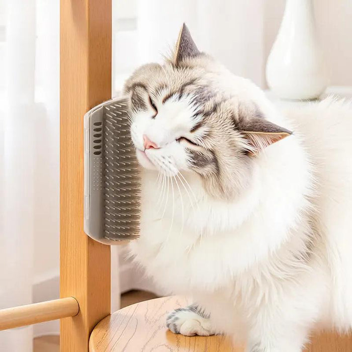 Self Grooming Pet Brush – Corner Massage Tool for Cats & Dogs